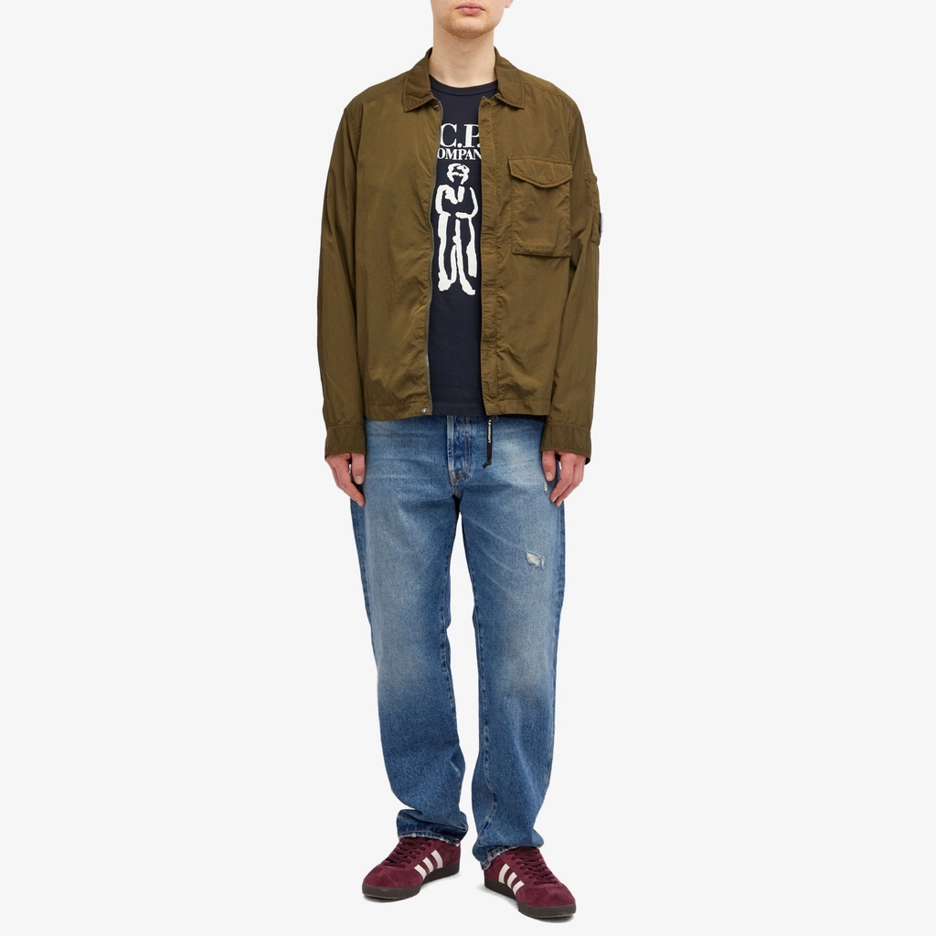CP Company Men's Chrome-R Pocket Overshirt Ivy Green
